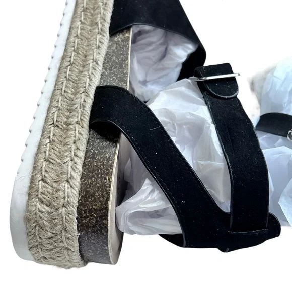 Torrid NWT Double Strap Esp Rope Platform Sandals 12 - Picture 3 of 16